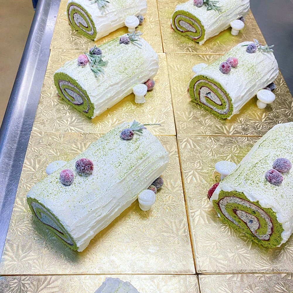 Matcha Swiss Rolls