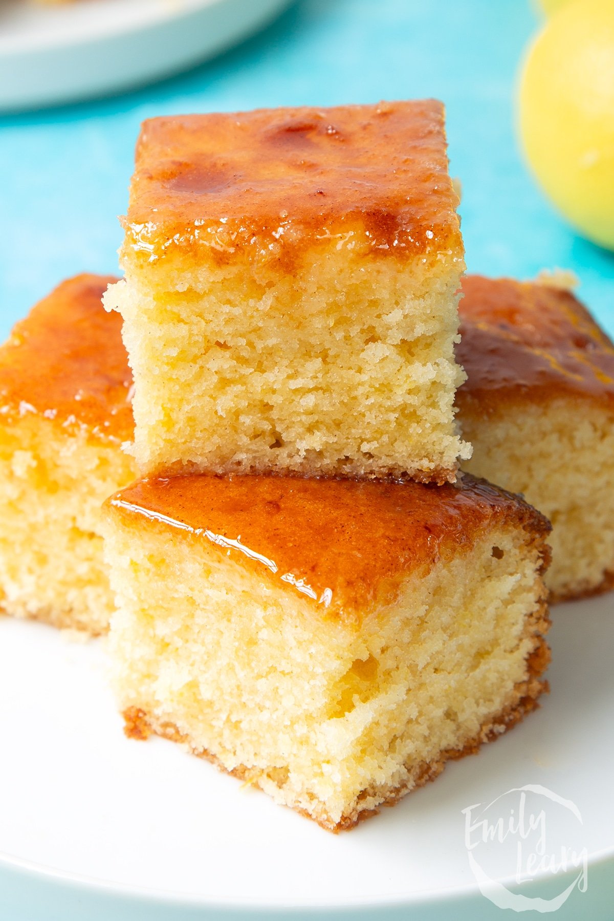 Lemon drizzle tray bake