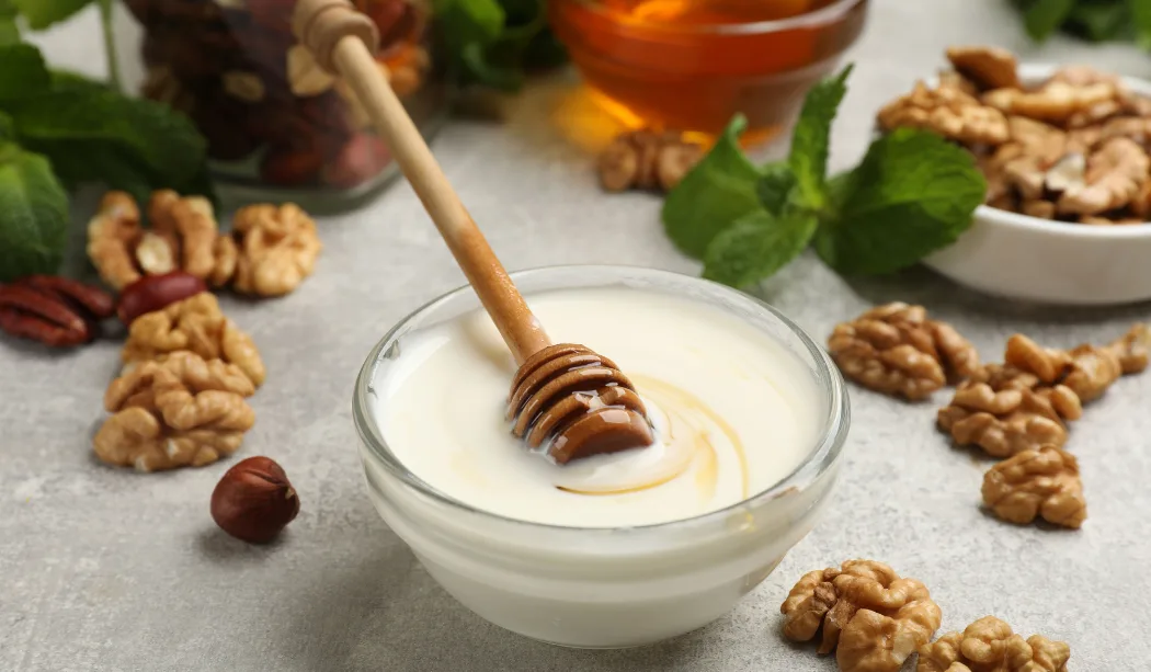 Greek yogurt with honey Greek yogurt with honey