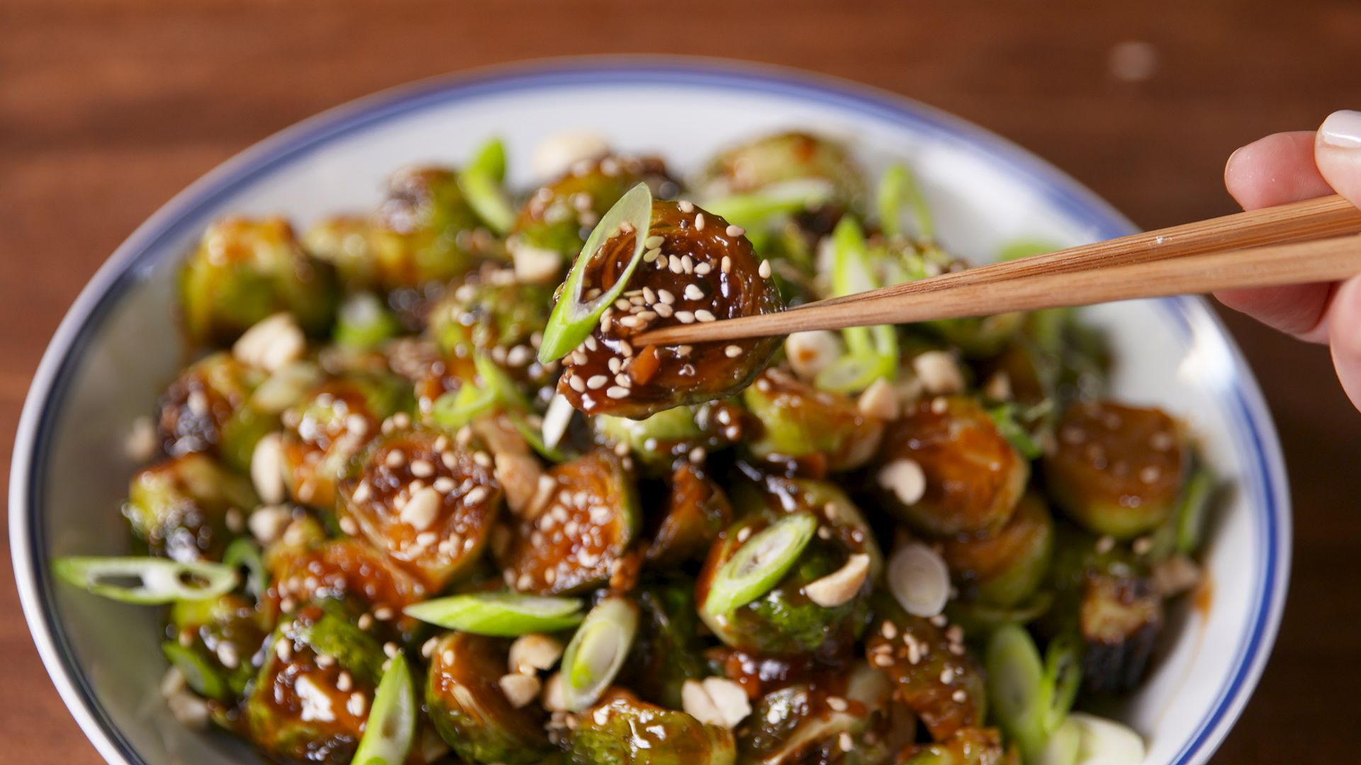 Healthy & Delicious Kung Pao Brussels Sprouts